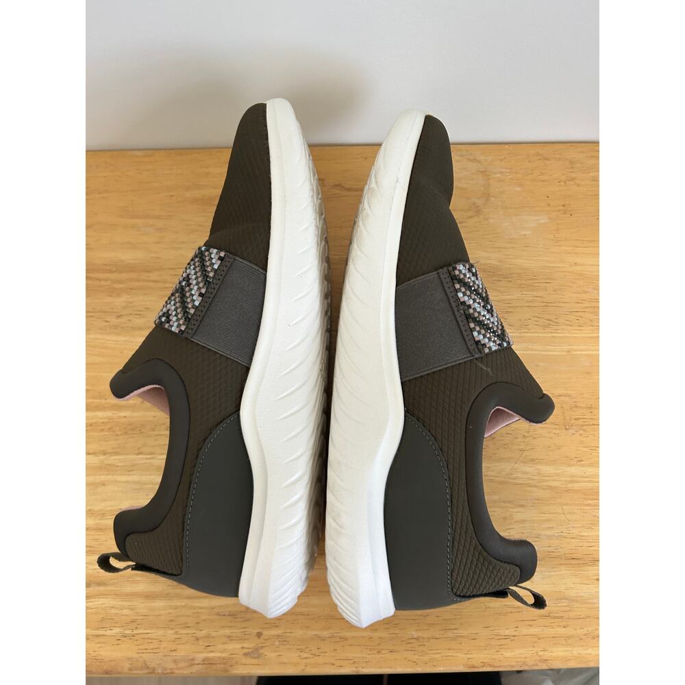 Clarks Nova Way Slip-On Sneakers Dark Olive Size 12 - Picture 6 of 9